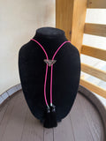 Hot Pink Prada Fringe Bolo