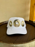 White Big Concho Hat