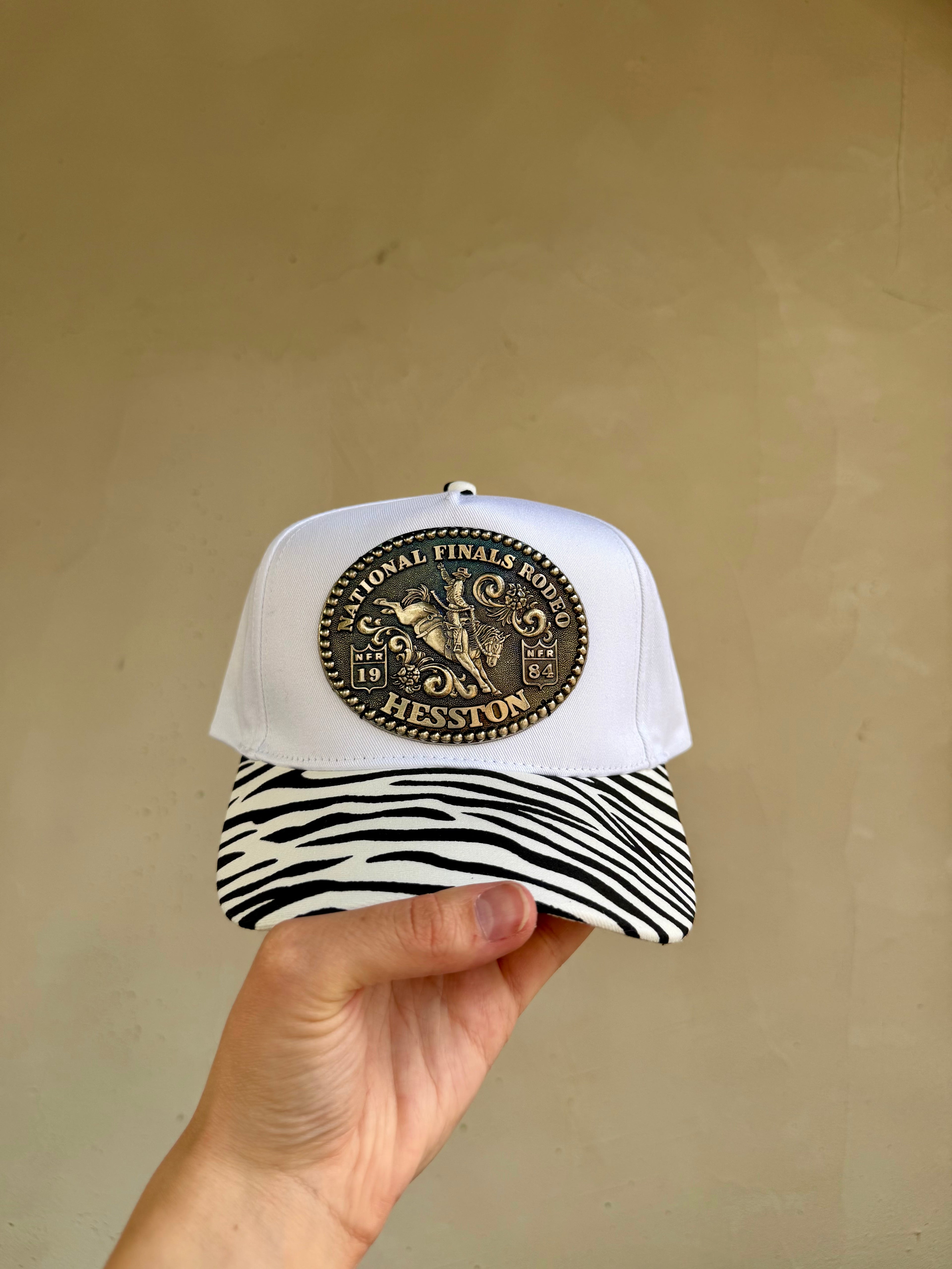 1984 NFR Buckle Zebra Hat