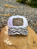 1986 Hesston NFR Buckle Zebra Hat
