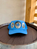 Blue Big Concho Hat