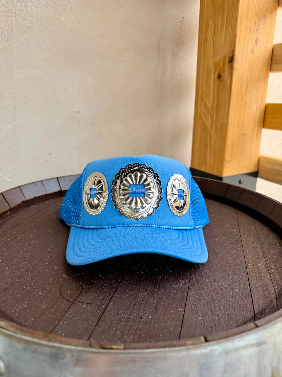 Blue Big Concho Hat