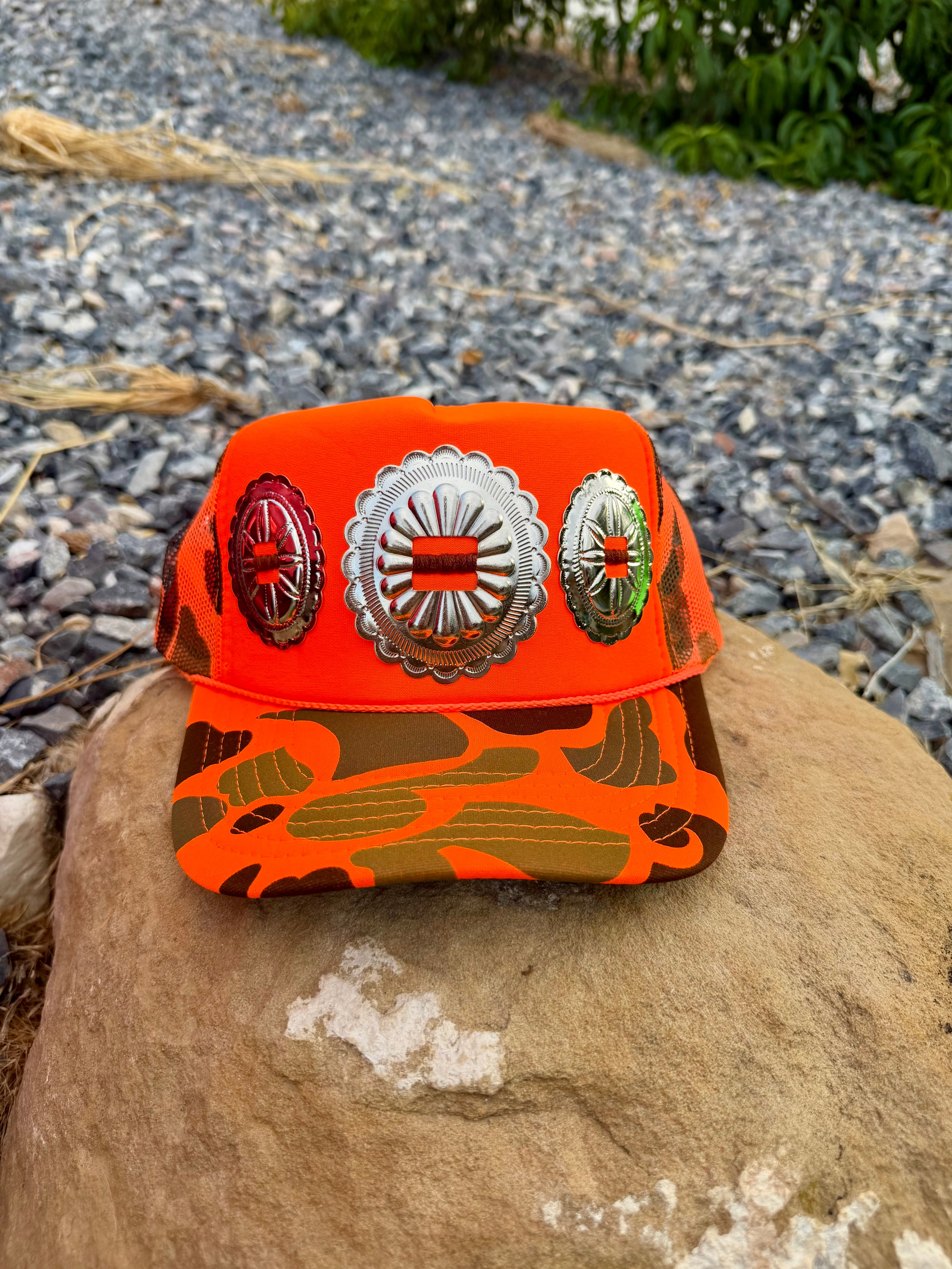 Neon Camo Big Concho Hat