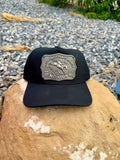 1986 Hesston NFR Black Canvas Hat