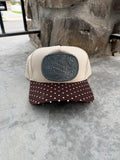 1991 Brown Polkadot NFR Buckle Hat