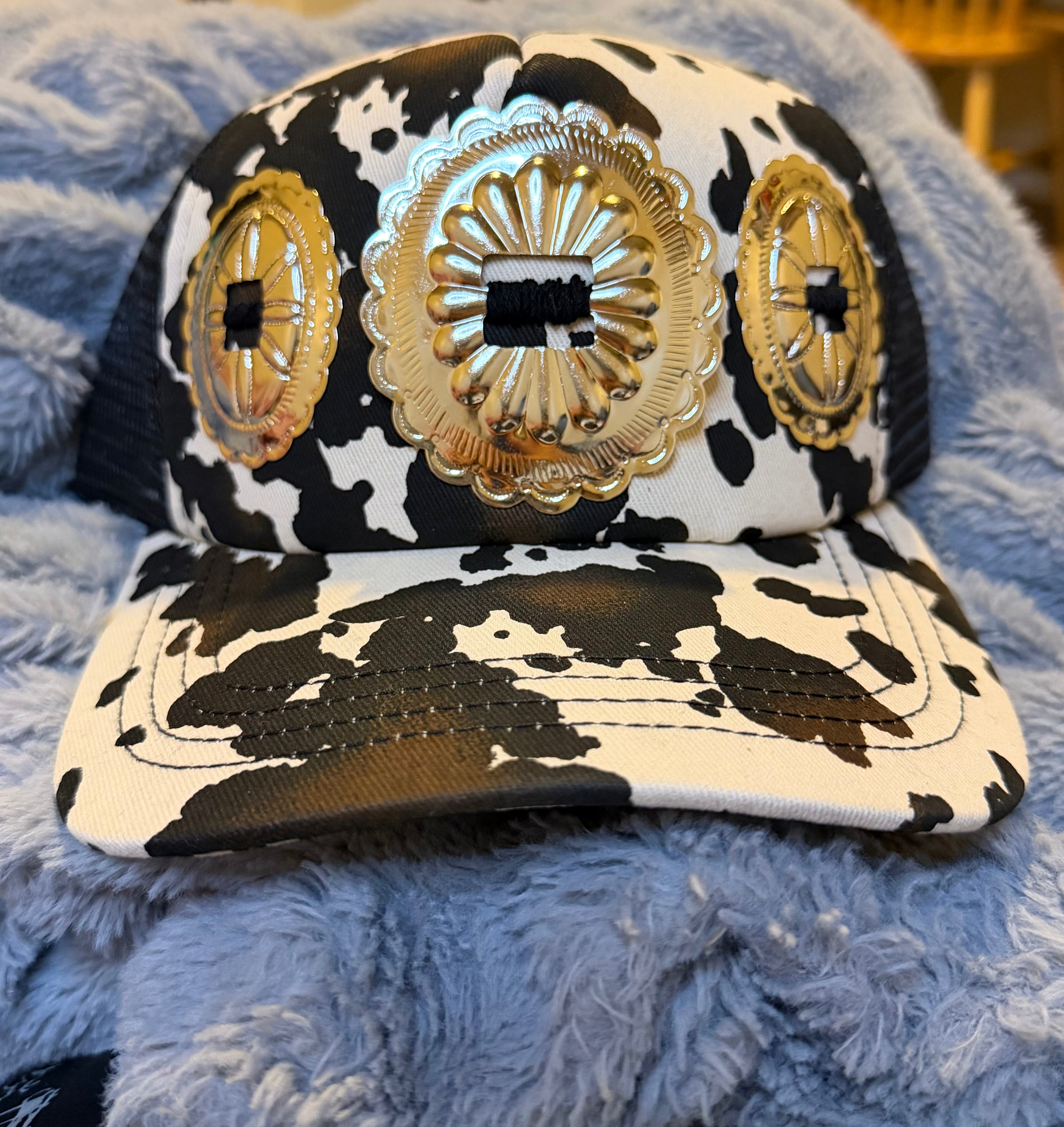 OG Cowprint Concho Hat