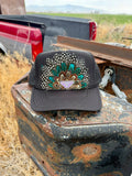 Purple Prada Feather Hat