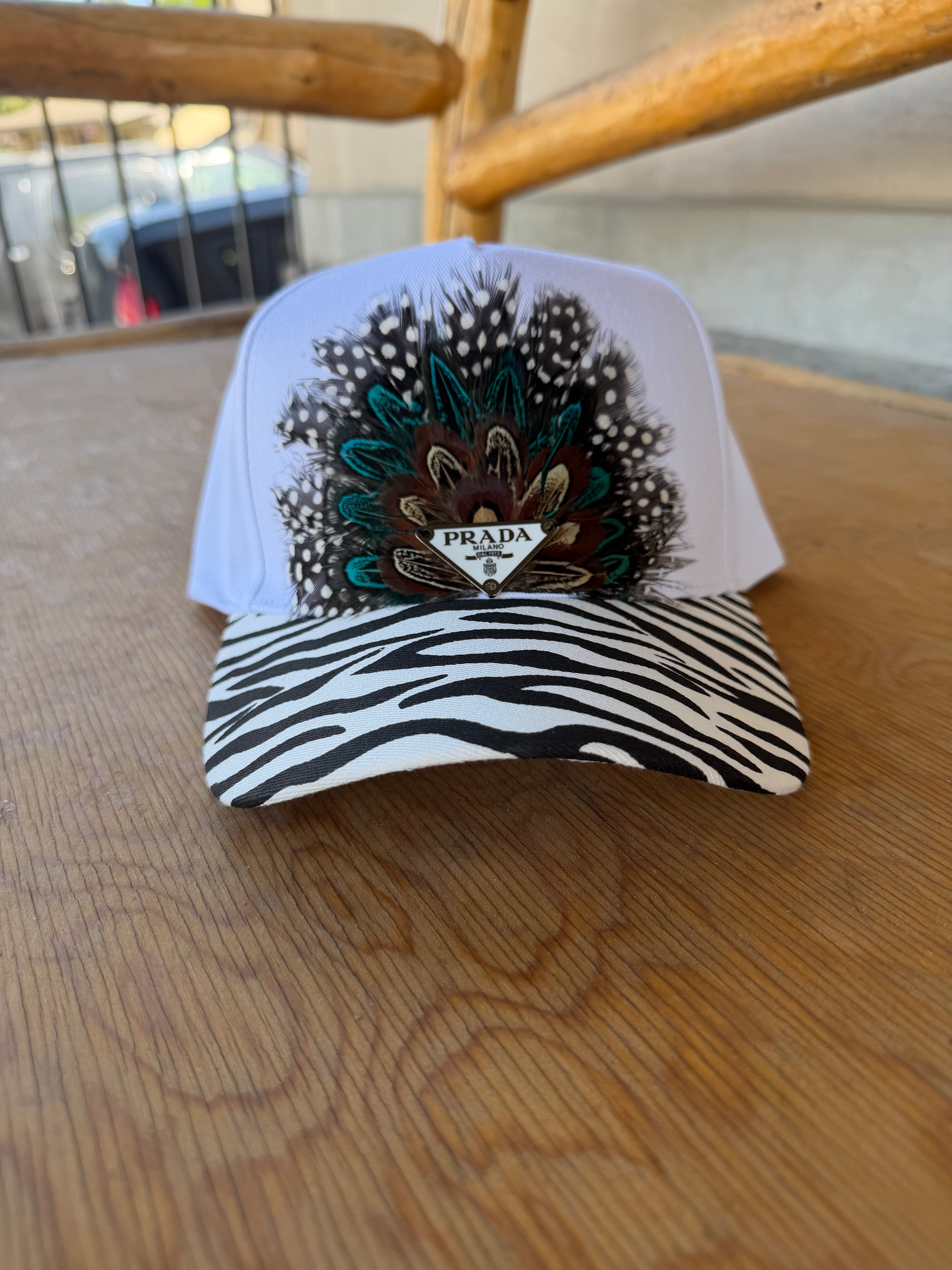 Zebra Prada Cowgirl Trucker