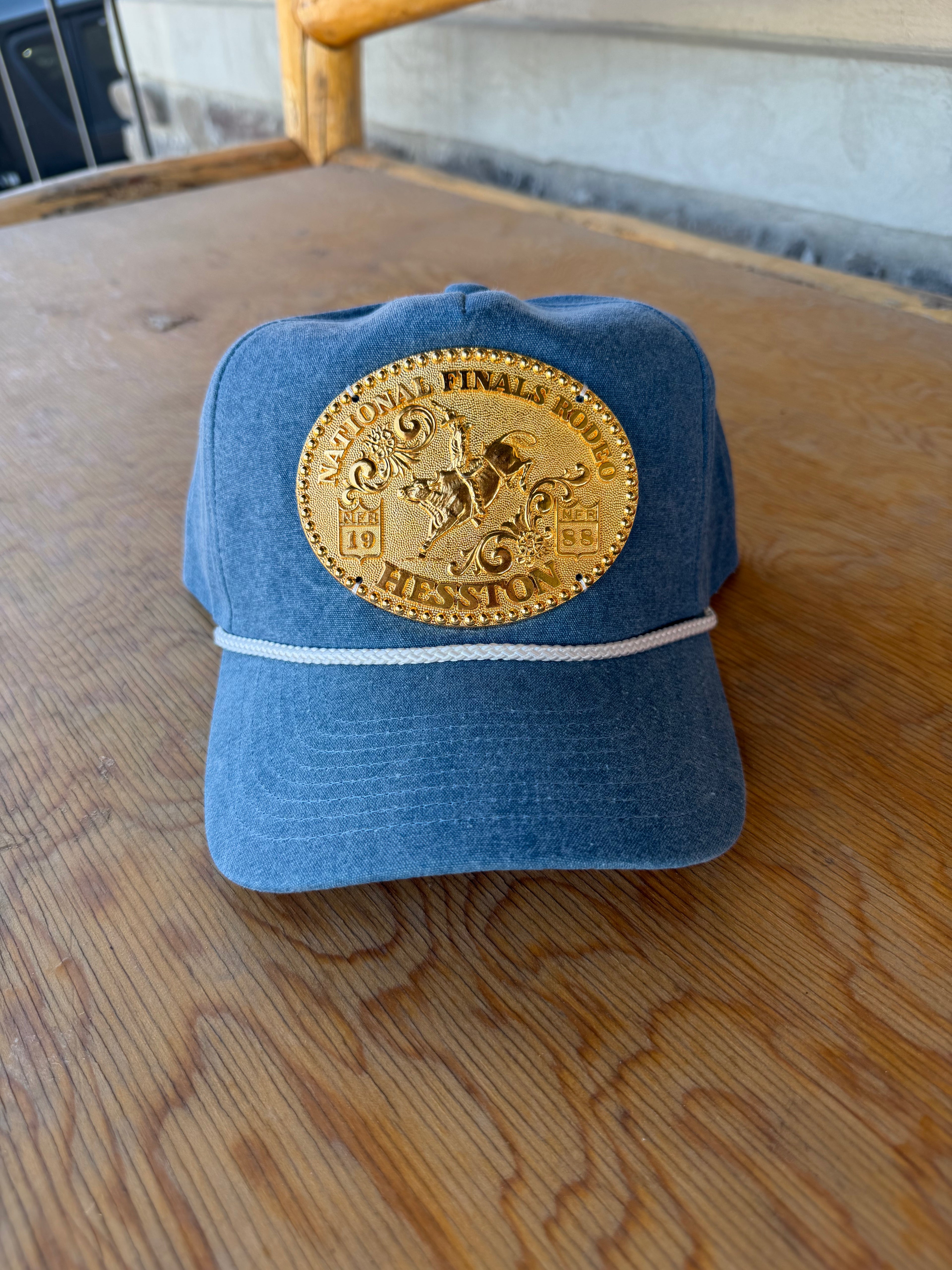 RARE Gold 1988 NFR Buckle Hat