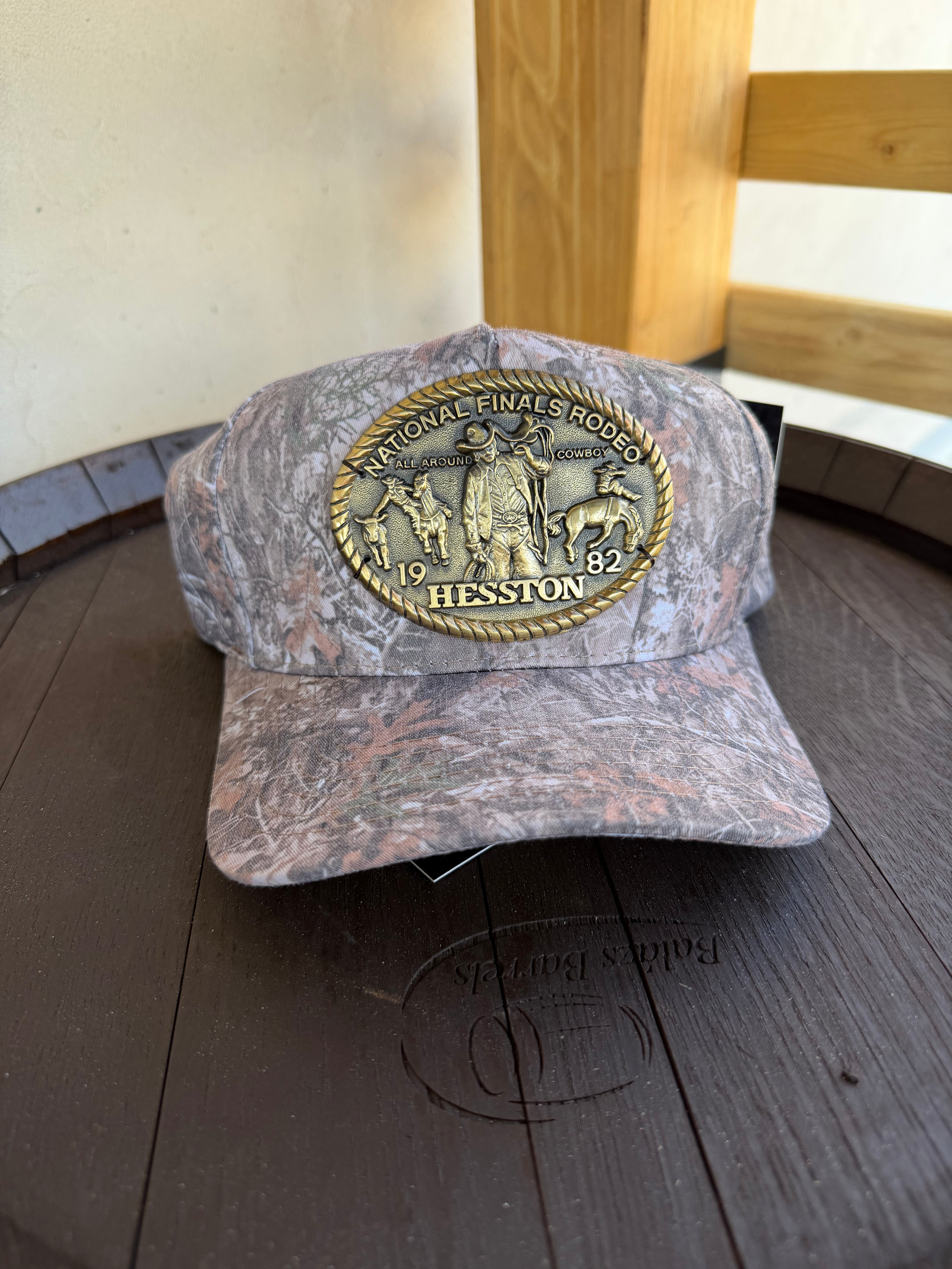 1982 Hesston NFR Buckle Dark Camo Hat
