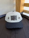 1987 Hesston NFR Buckle Polka Dot Concho Hat
