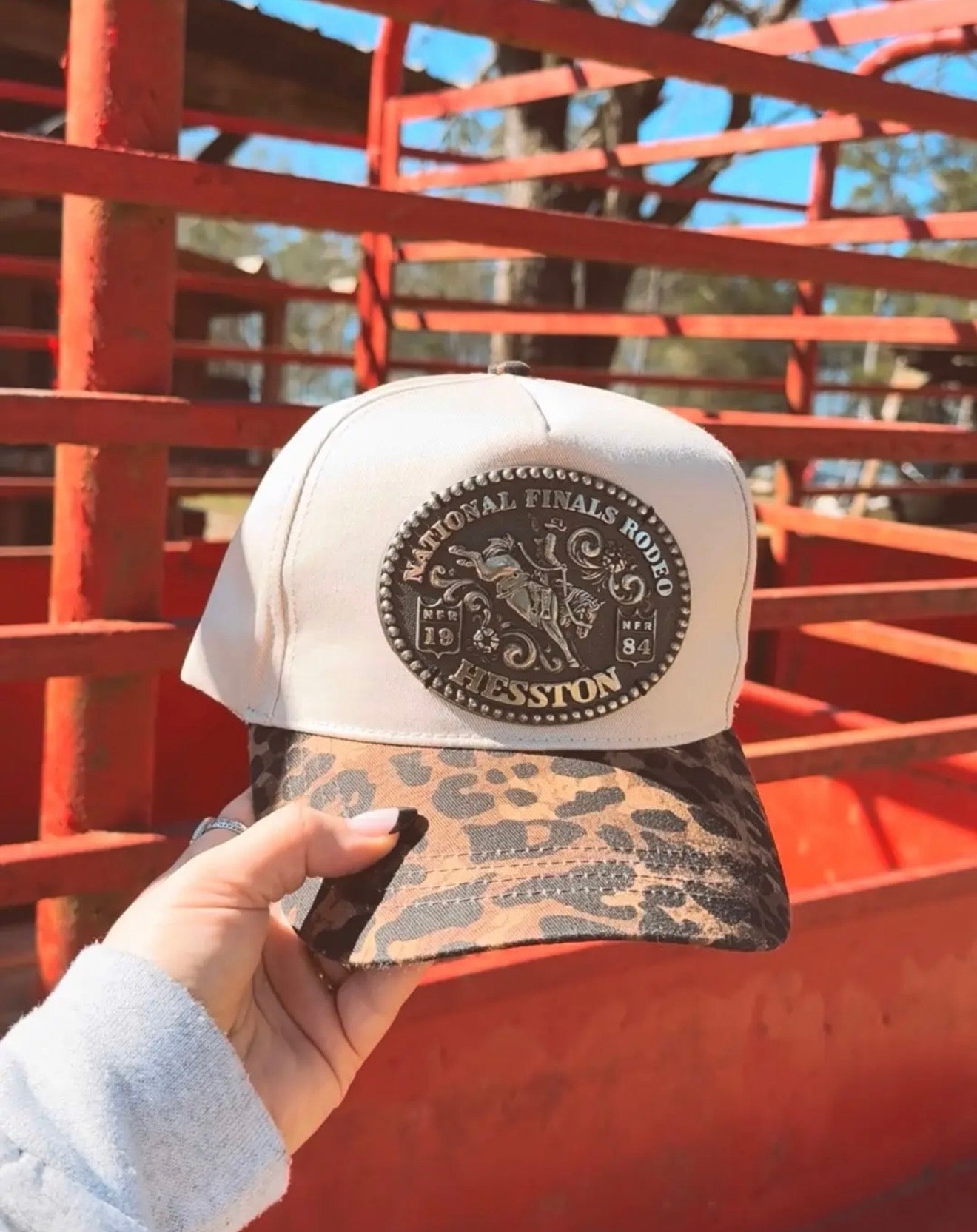 Leopard NFR Buckle Hat