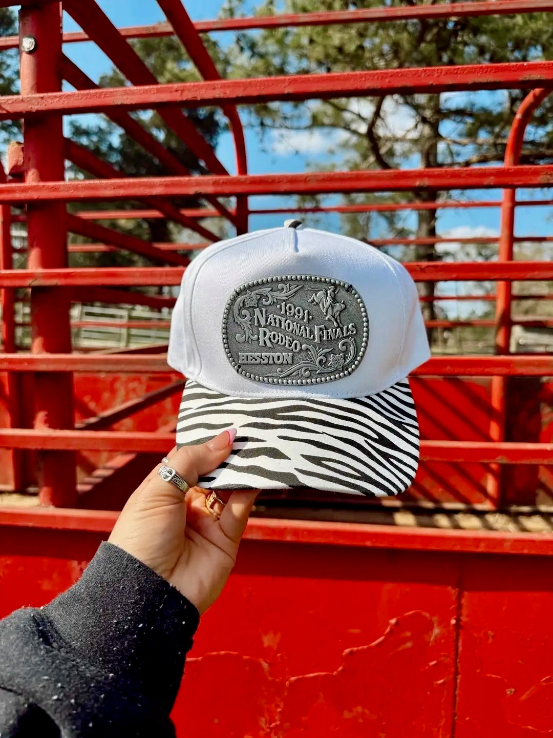 Zebra NFR Buckle Hat