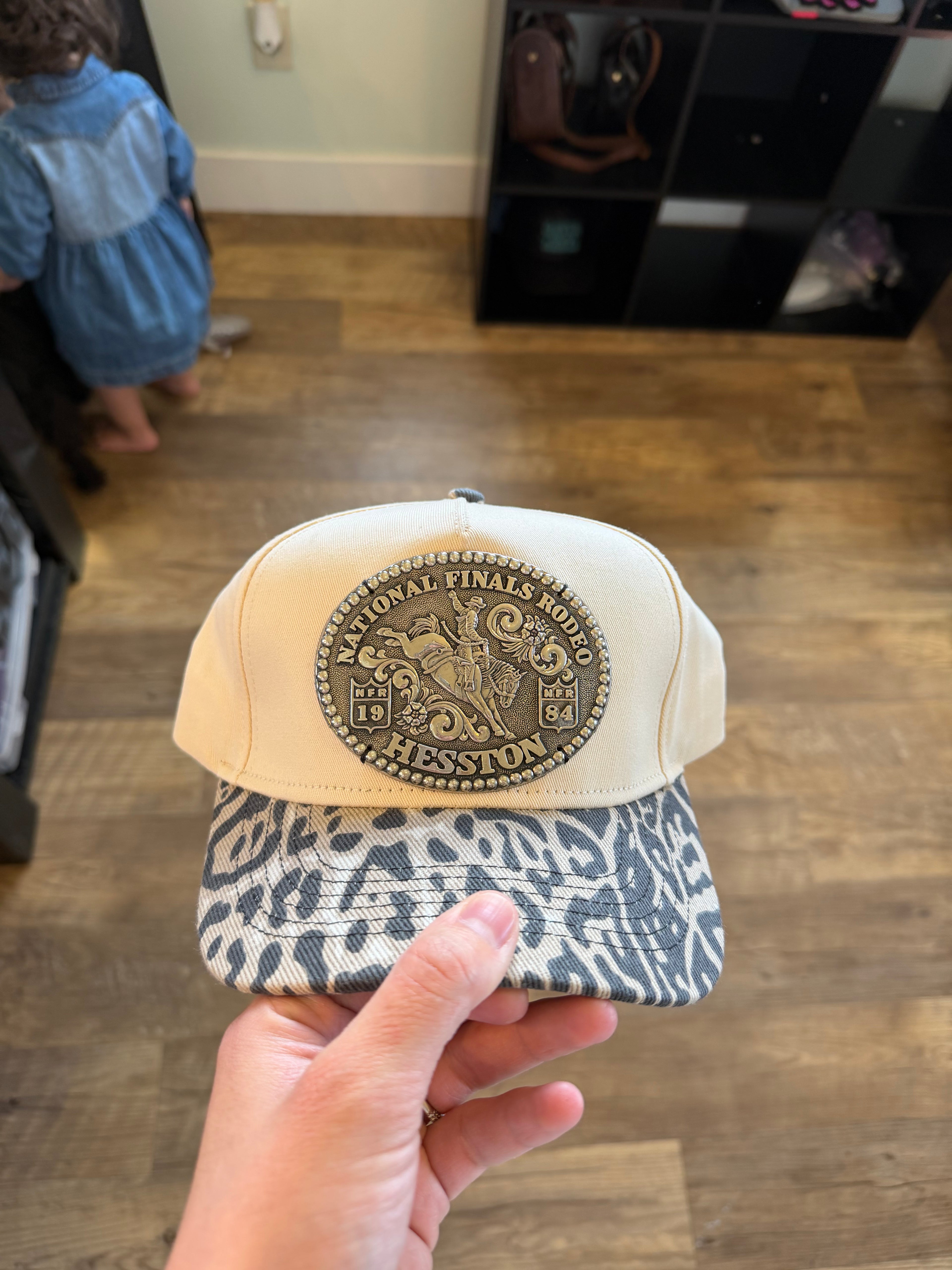 LIMITED Light Leopard NFR Buckle Hat