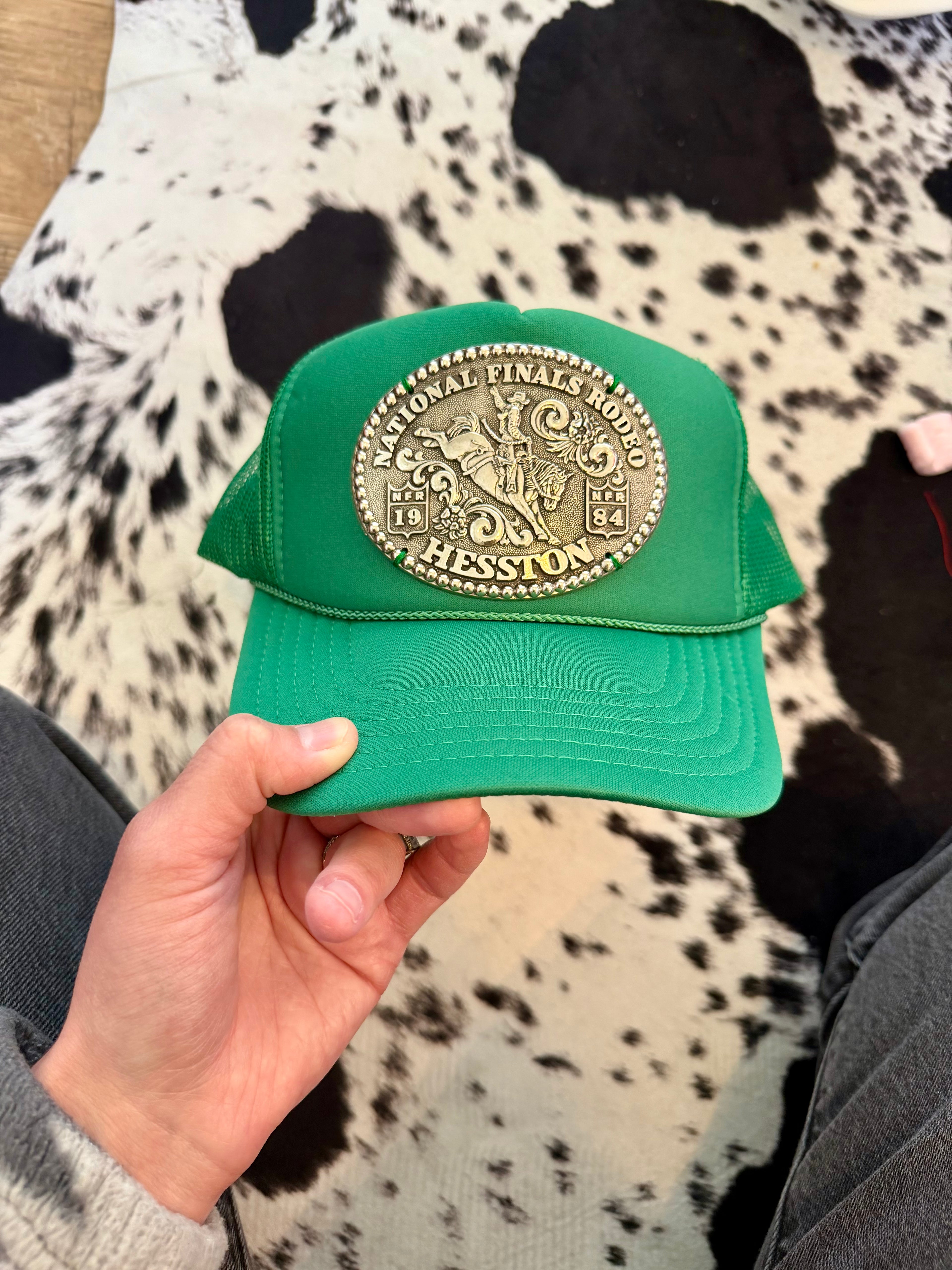Solid Color Foam NFR Buckle Hat