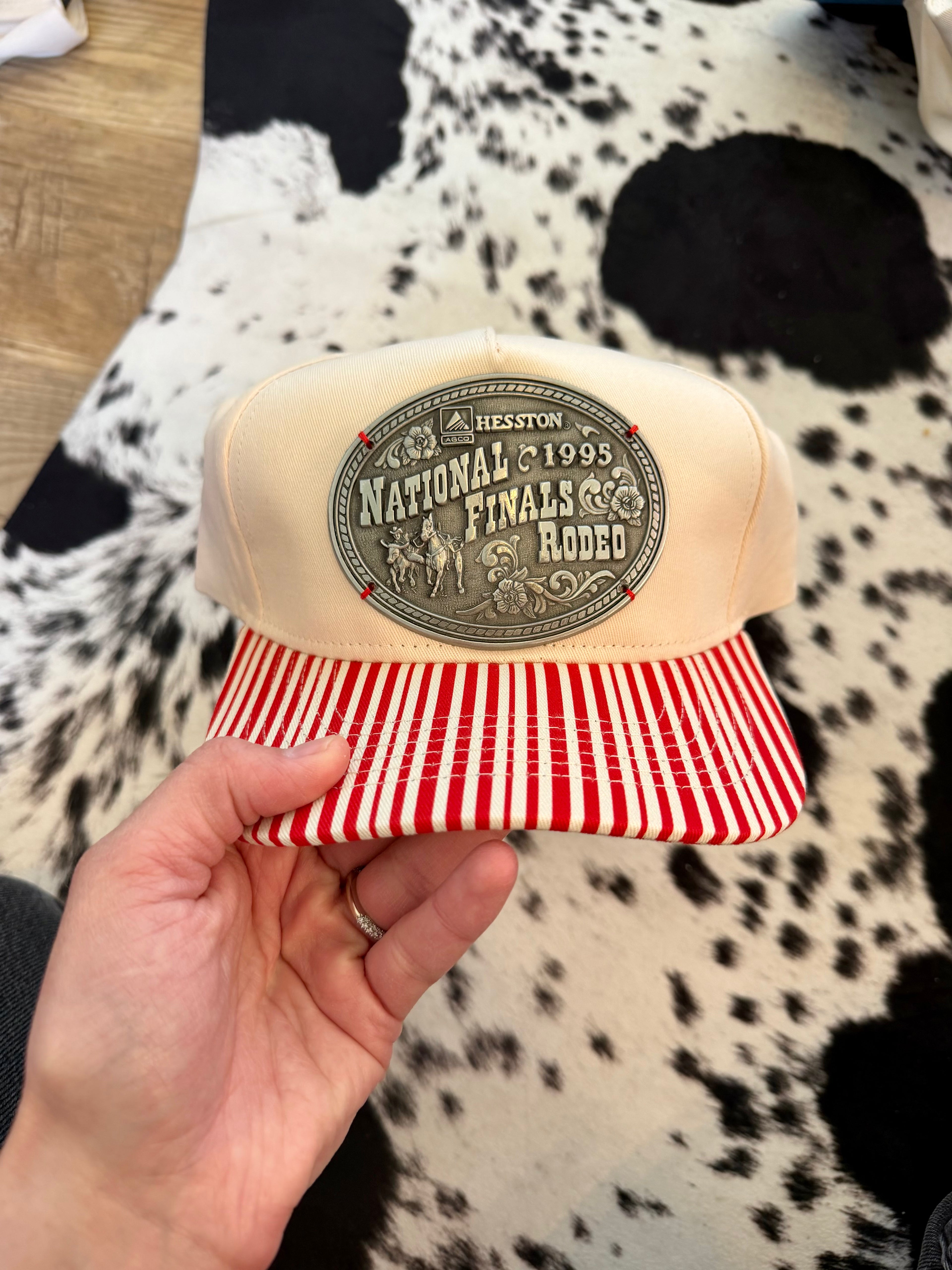 Authentic NFR Striped Buckle Hat