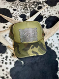 Camo NFR Belt Buckle Hat
