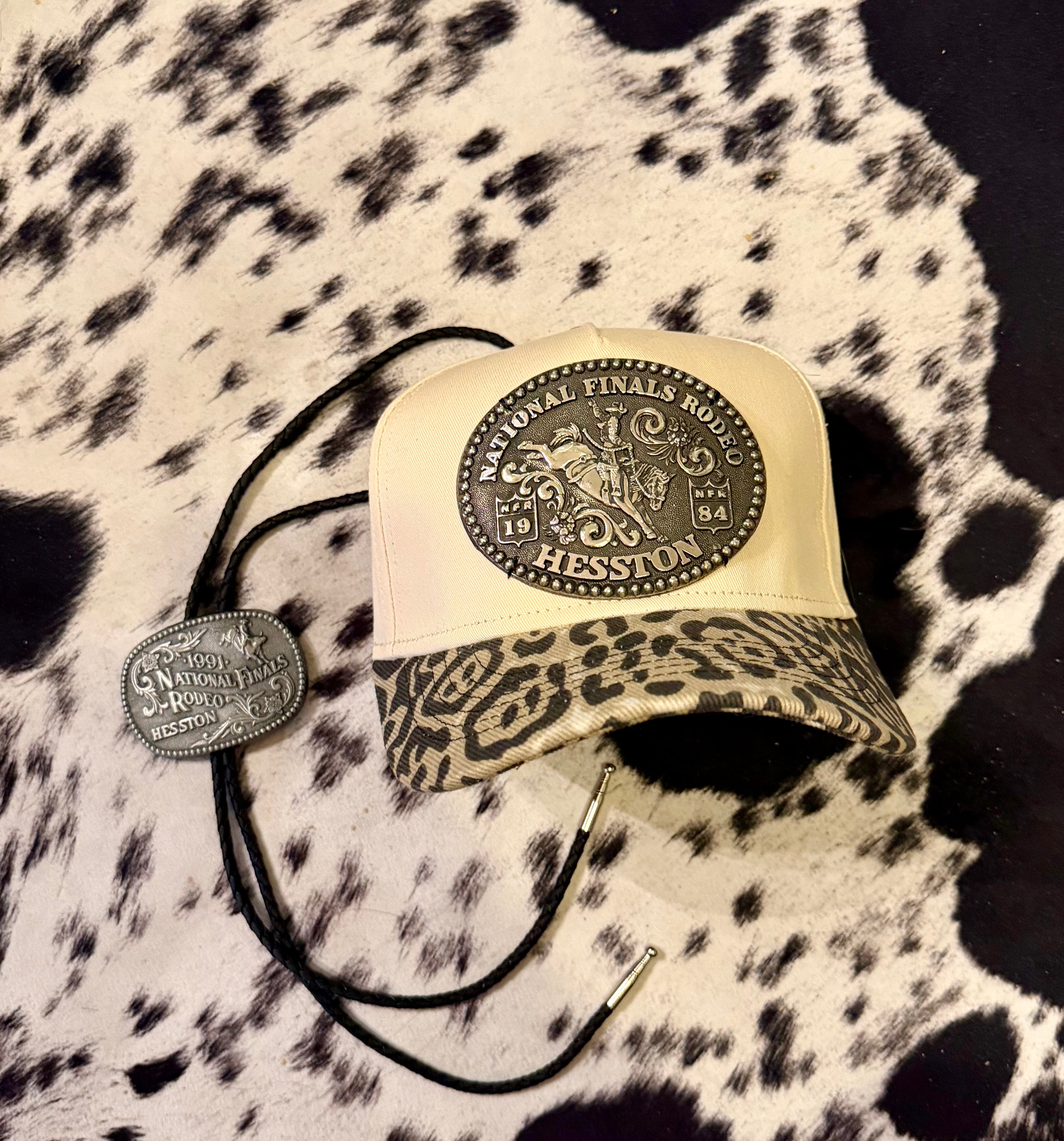 LIMITED Light Leopard NFR Buckle Hat