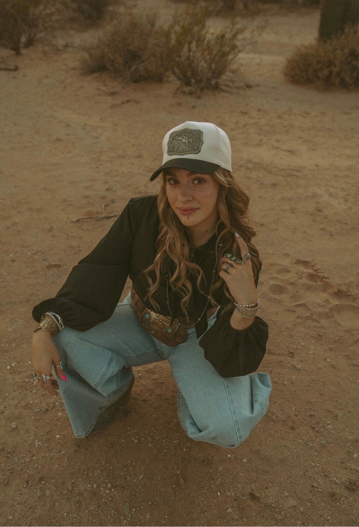 Colored Brim NFR Buckle Hat