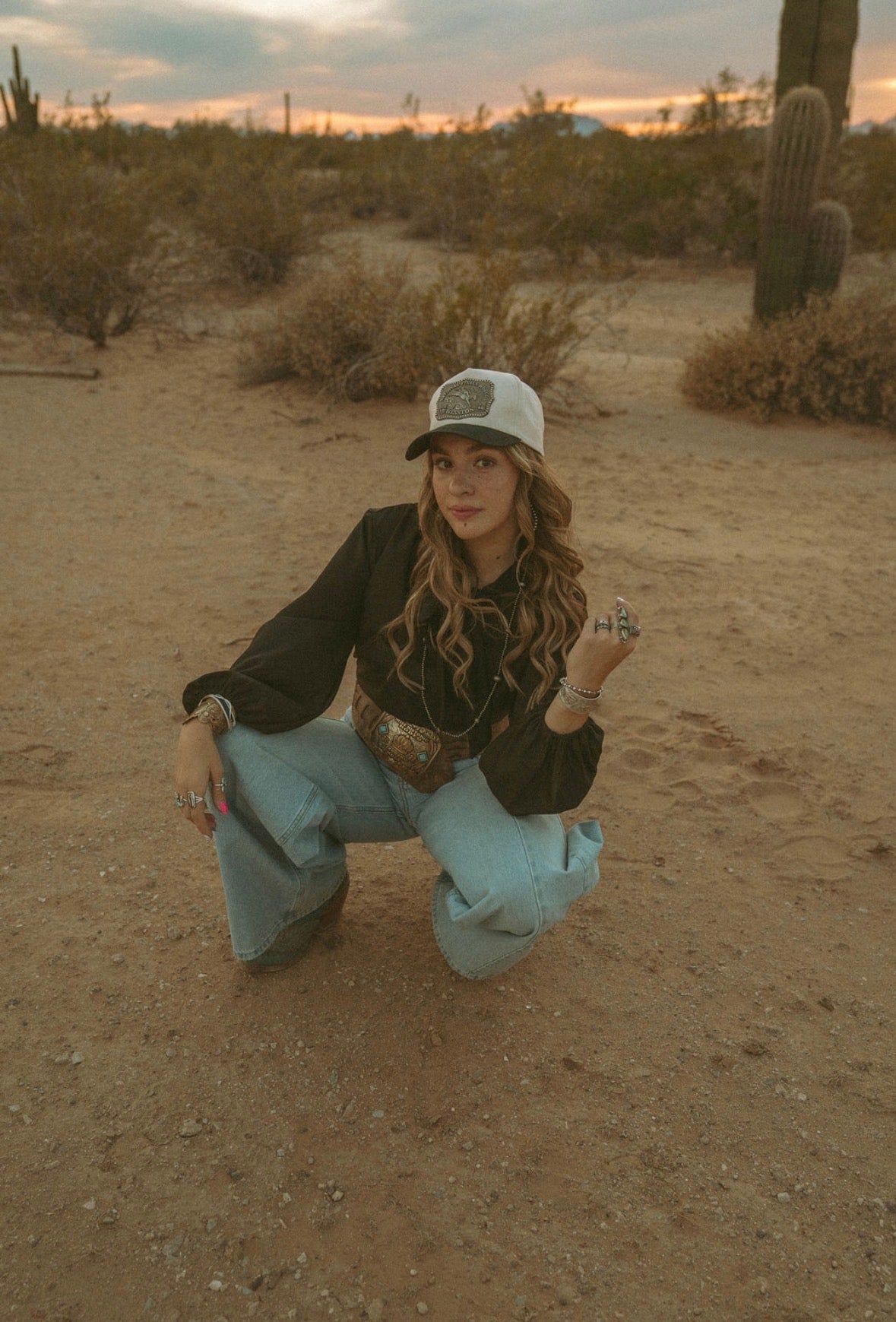 Colored Brim NFR Buckle Hat