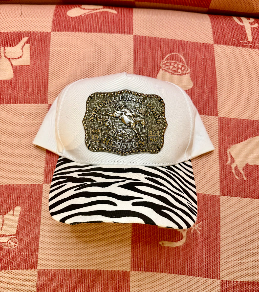Zebra NFR Buckle Hat