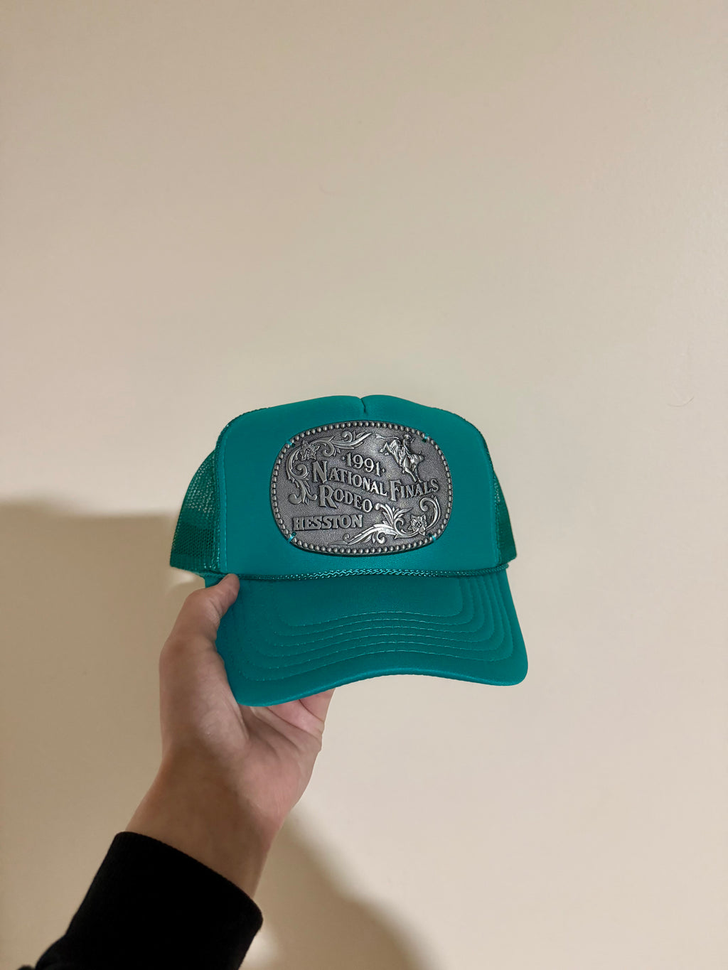 Solid Color Foam NFR Buckle Hat