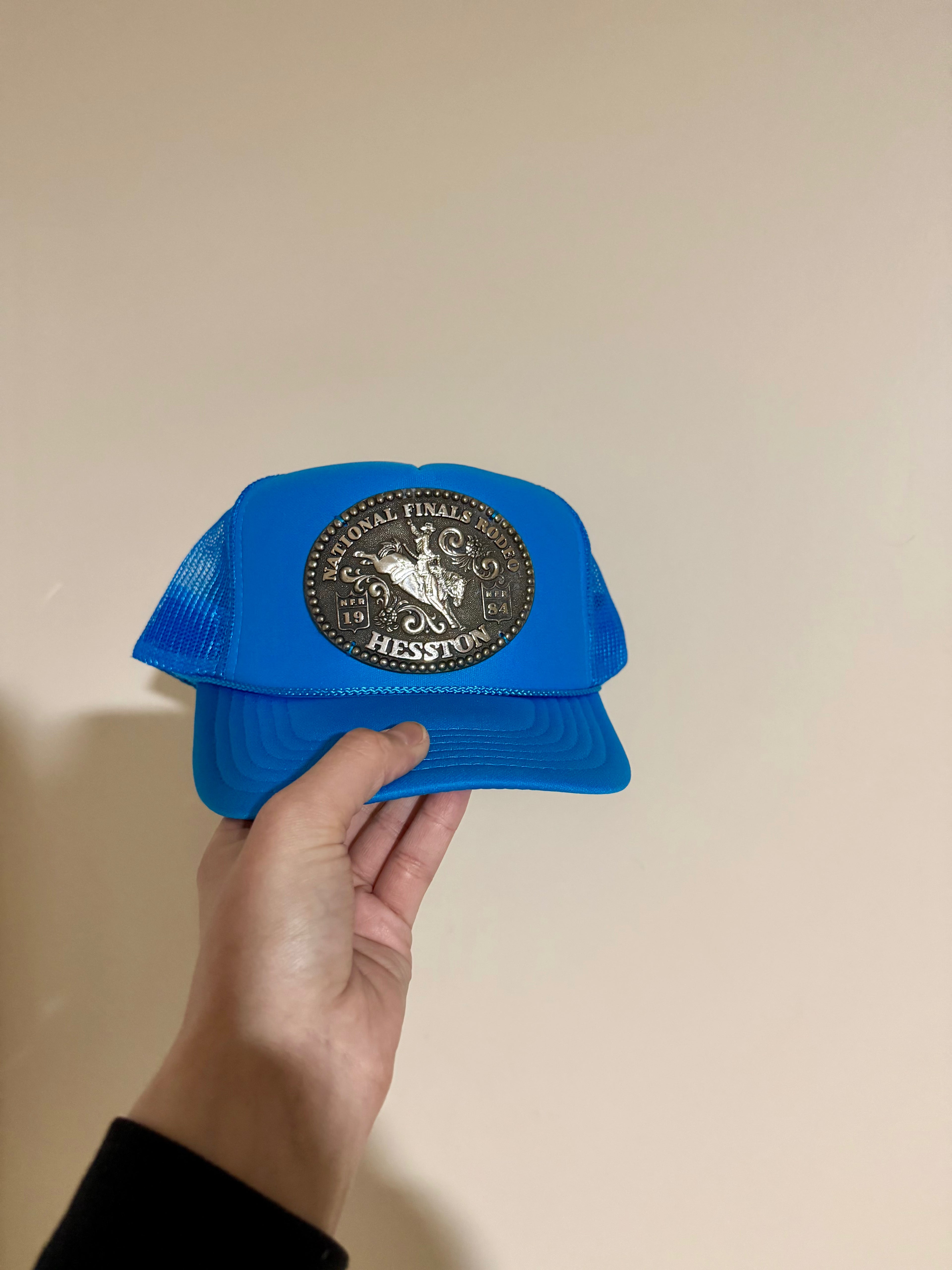 Solid Color Foam NFR Buckle Hat