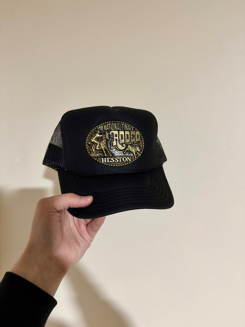 Solid Color Foam NFR Buckle Hat